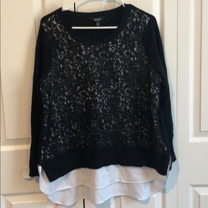 Black Sweater Blouse